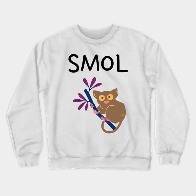 Smol Tarsier Crewneck Sweatshirt by FunnyStylesShop